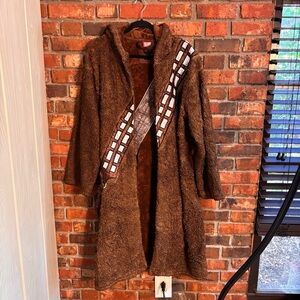 Robe Factory X Star Wars mens Chewbacca plush hooded robe brown OS